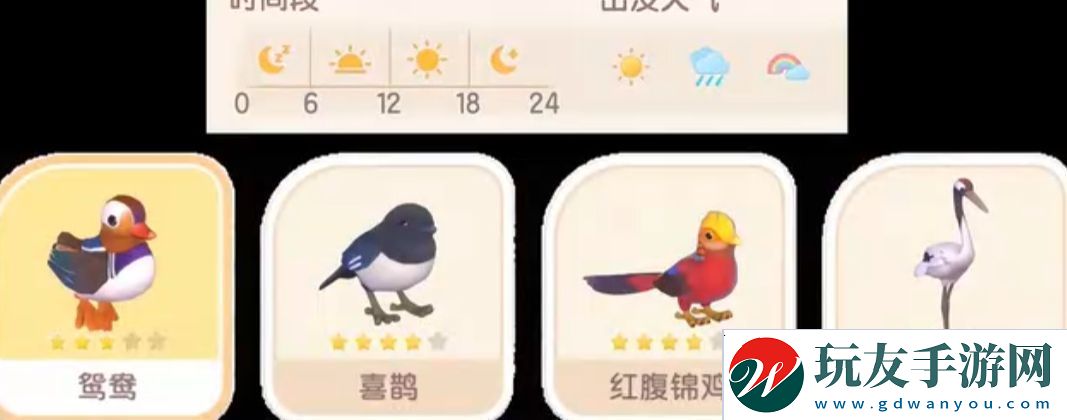 心動小鎮(zhèn)新春季第3周4只鳥位置